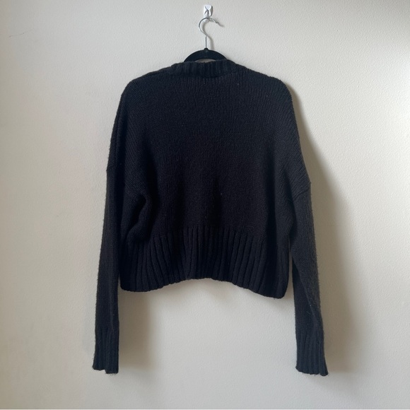 Wooden Ships Jac Cropped Ribbed Mohair Wool Cardigan M/L - Picture 4 of 4